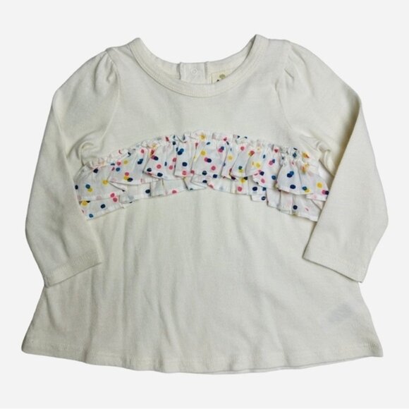 Tucker + Tate Long Sleeve Ruffle Shirt Size 6 Months